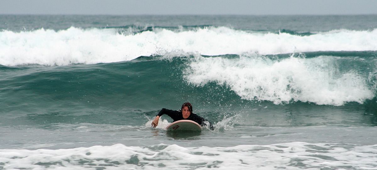 Surfing in Lanzarote