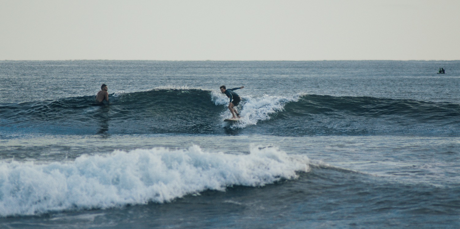 Surfing in Canggu